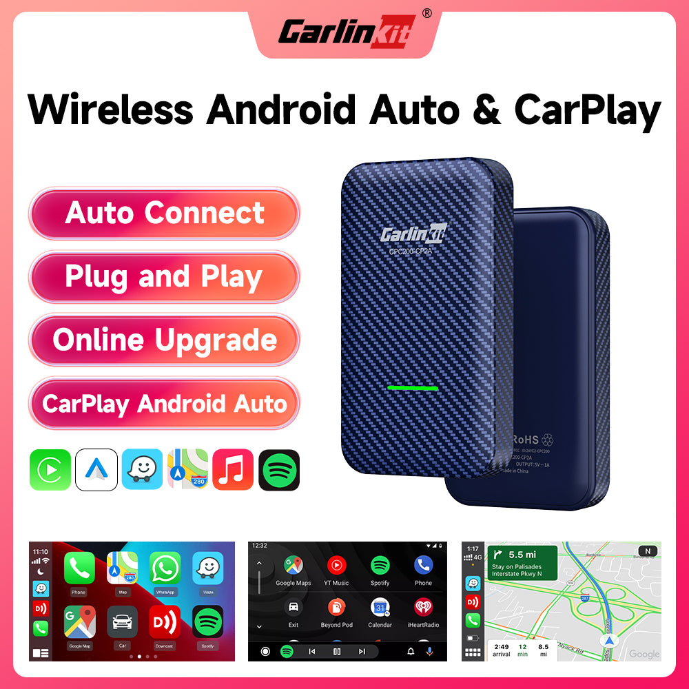 Ltesdtraw Carlinkit 4.0 for Wired to Wireless CarPlay Android Auto Box  Dongle Blue 