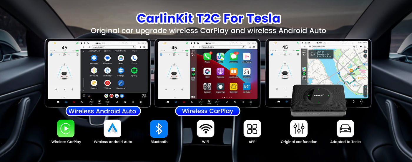 CarlinKit 5.0/4.0/3.0 2air Wireless CarPlay Adapter Original Carplay  Android Auto Dongle with Wired CarPlay Wifi Online Update