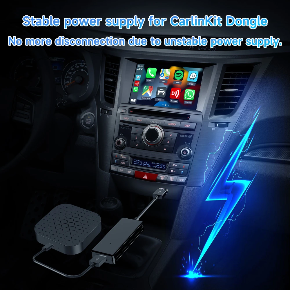 CarlinKit Mini scatola di alimentazione per navigazione per auto Scato –  Carlinkit Wireless CarPlay Official Store