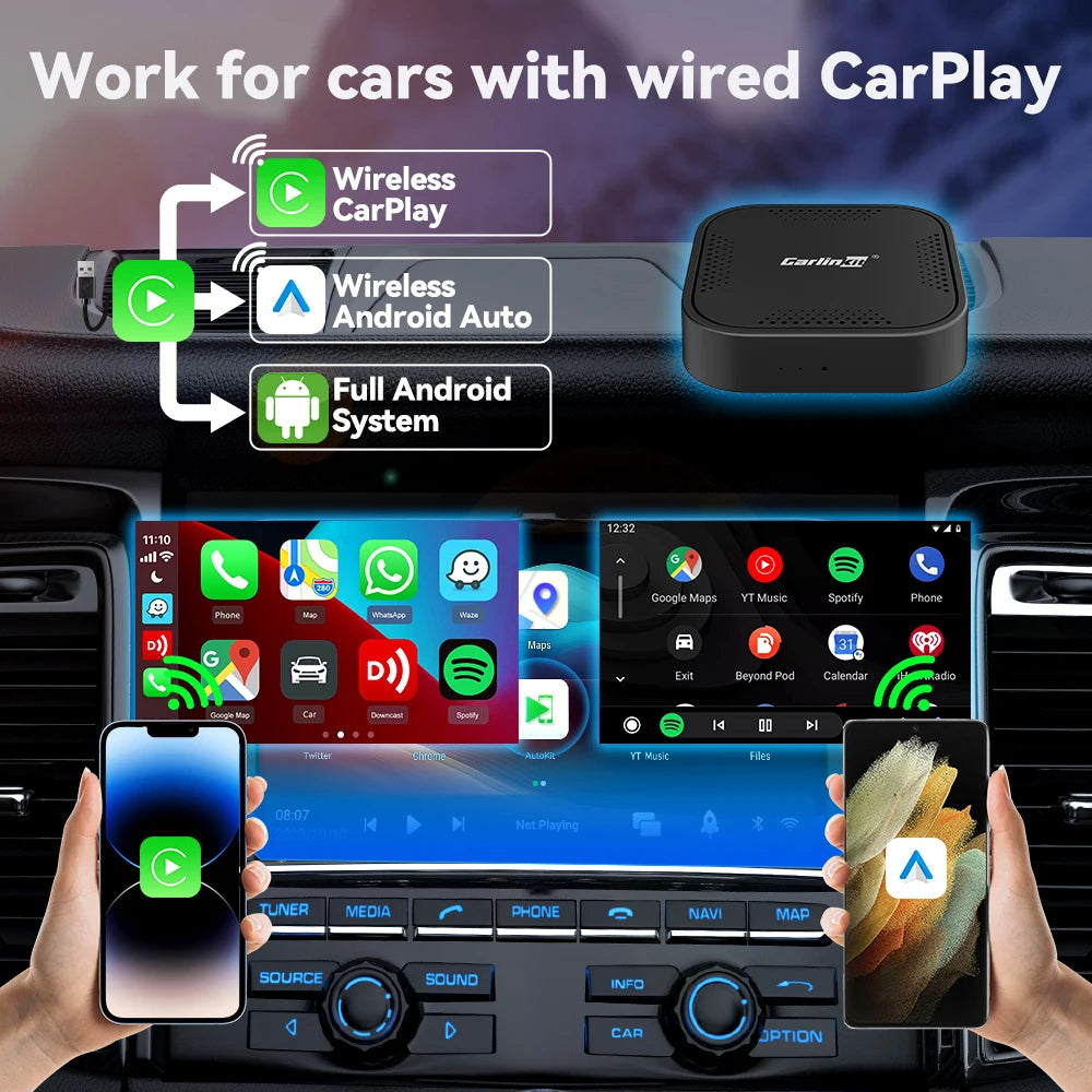 CarlinKit QCM 6125 Android 12 Wireless Carplay Al Box Android Auto