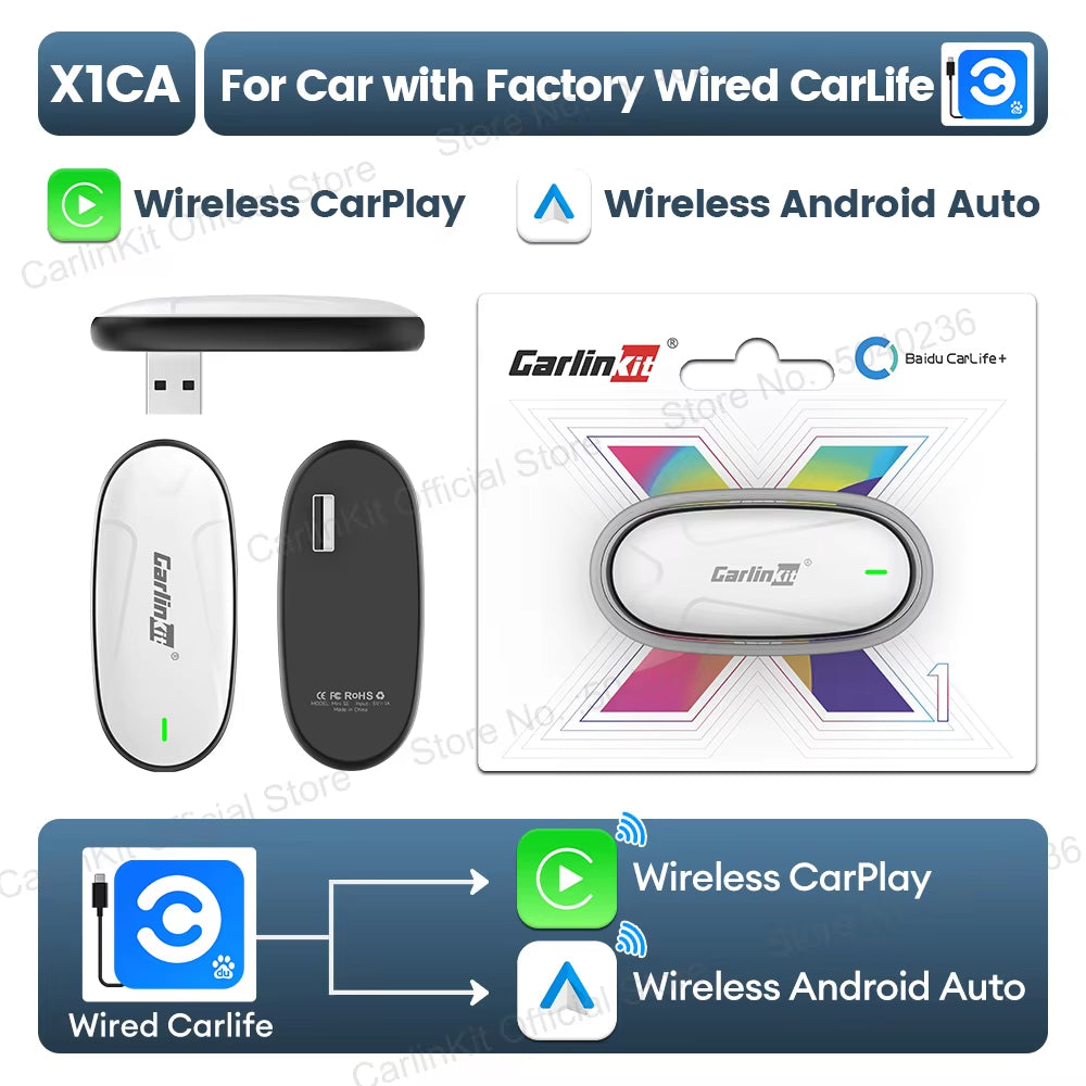 CarlinKit New Baidu CarLife to Wireless CarPlay Android Auto Wireless Auto Connect Original Car Radio Upgrade For Changan Geely