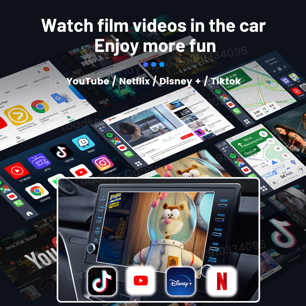 Carlinkit Android 13 Tv AI Box Ultra 8+128G Netflix iptv  Spotify  Wireless CarPlay