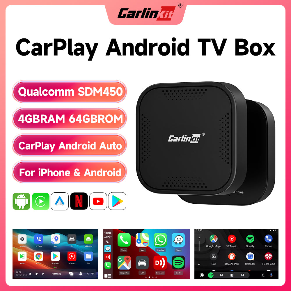 Tbox Basic Pro CarlinKit Mini CarPlay Ai Box Qualcomm 8-Core 4G+ ...