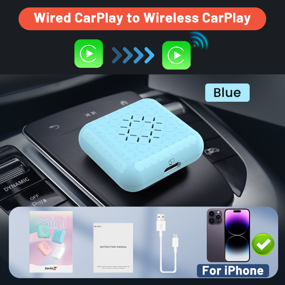 Boîtier CarPlay Mini sans fil iPhone : Tous Véhicules (2017 et +)