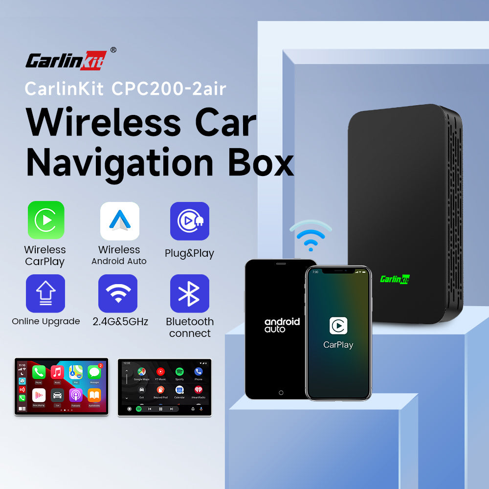 Carlinkit 5.0 2Air sans fil CarPlay Android Auto boîtier sans fil