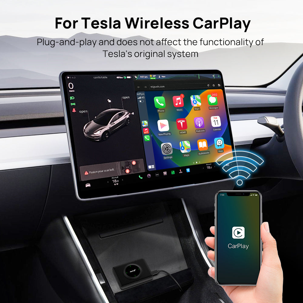 T2C Apple Carplay Tesla Adapter - Upgrade Your Tesla With Wireless Apple  Carplay/Android Auto, Carlinkit Carplay Store