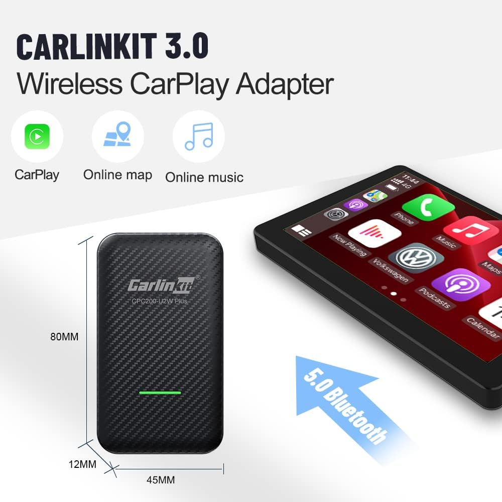 CarlinKit Neueste 3.0 CarPlay Wireless Adapter Bedienungsanleitung
